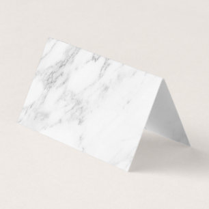Tarjeta De Visita Mármol Blanco