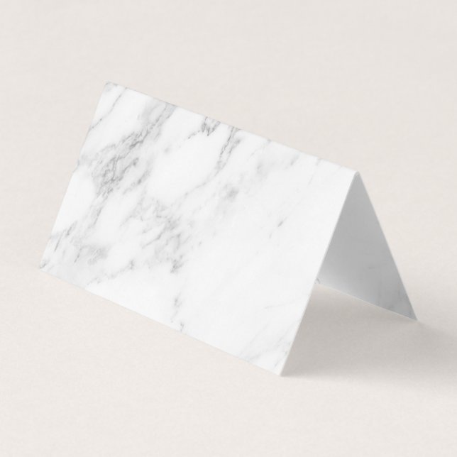 Tarjeta De Visita Mármol Blanco (Anverso)
