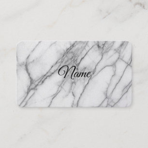Tarjeta De Visita Mármol blanco