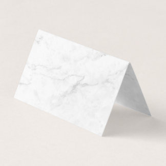 Tarjeta De Visita Mármol Blanco