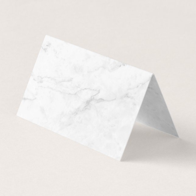 Tarjeta De Visita Mármol Blanco (Anverso)