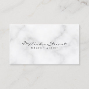 Tarjeta De Visita Mármol blanco elegante profesional