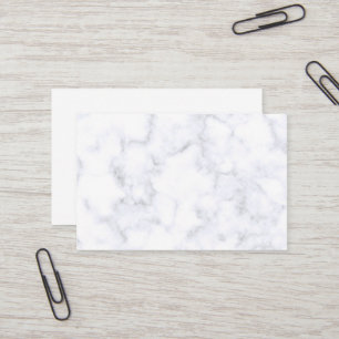 Tarjeta De Visita Mármol Blanco Moderno Elegante