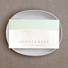 Tarjeta De Visita Mármol blanco verde