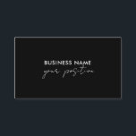Tarjeta De Visita Mármol blanco y negro<br><div class="desc">Minimalista y sencillo diseño de tarjetas de visita en negro y mármol. Seleccione el botón ''Personalizar it ''' para cambiar el tamaño del texto,  el color del texto como desee.</div>