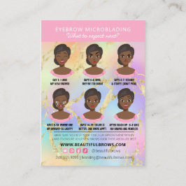 Tarjeta De Visita Mármol de citas y atención posterior al microbland