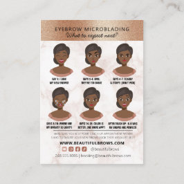 Tarjeta De Visita Mármol de citas y atención posterior al microbland