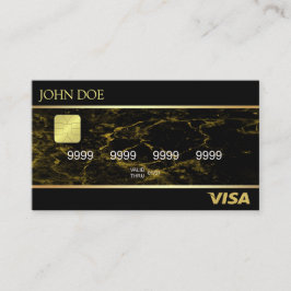 Tarjeta De Visita Mármol de oro negro