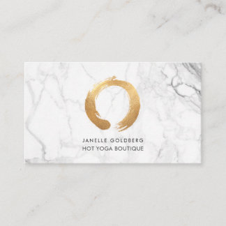 Tarjeta De Visita Mármol de PixDezines/Círculo de vida/Faux Gold
