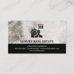 Tarjeta De Visita Mármol de Realtor