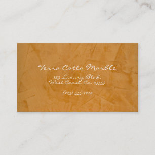 Tarjeta De Visita Mármol de Terracota