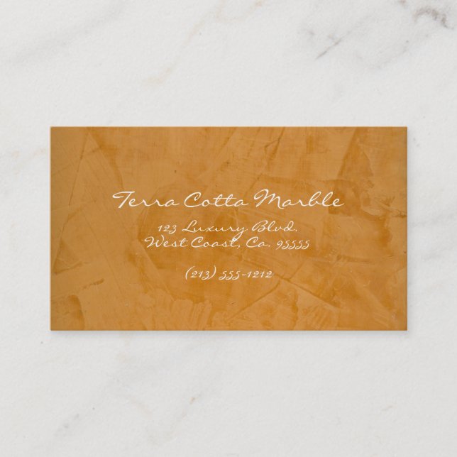 Tarjeta De Visita Mármol de Terracota (Anverso)