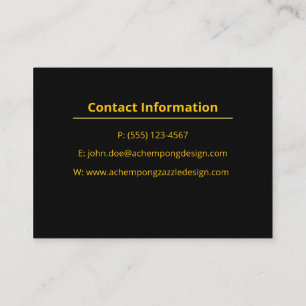 Tarjeta De Visita Mármol Dorado Abstracto – Opulento Profesional de 