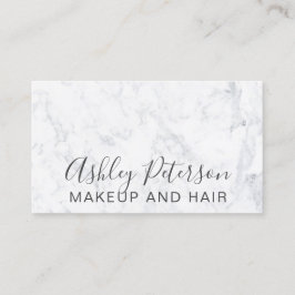 Tarjeta De Visita Mármol elegante elegante de moda moderno del pelo