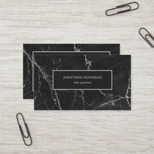 Tarjeta De Visita Mármol gris oscuro