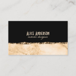 Tarjeta De Visita Mármol lujo elegante oro glamour moderno diseñador