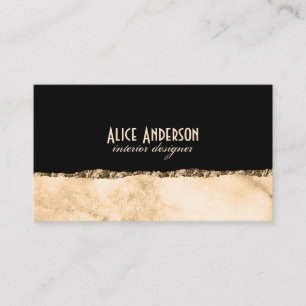 Tarjeta De Visita Mármol lujo elegante oro glamour moderno diseñador