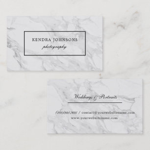Tarjeta De Visita Mármol moderno