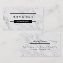 Tarjeta De Visita Mármol moderno