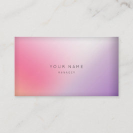 Tarjeta De Visita Mármol Ombre Púrpura Rosa Mínimo Gestor Vip