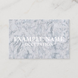 Tarjeta De Visita Mármol personalizado con textura (Reino Unido/Euro