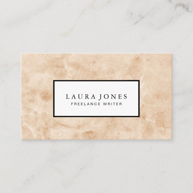 Tarjeta De Visita Mármol profesional (Anverso)