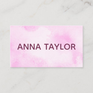 Tarjeta De Visita Mármol rosa minimalista elegante Girly moderno