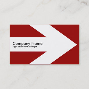 Tarjeta De Visita Marrón 990000 de la flecha v3 (blanco) -