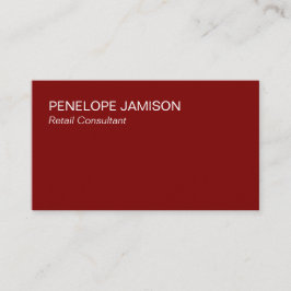 Tarjeta De Visita Marrón moderno y blanco