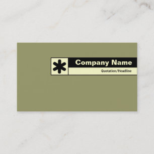 Tarjeta De Visita Marrón verde 999966