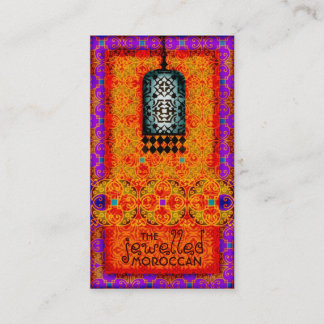 Tarjeta De Visita Marroquí Jewelled exótico de la CROMATOGRAFÍA
