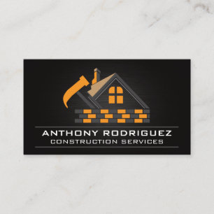 Tarjeta De Visita Martillo casero Ladrillos Construcción