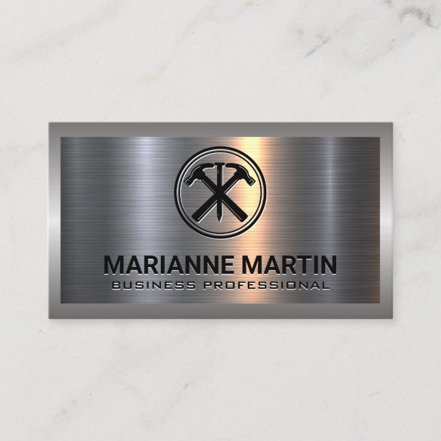 Tarjeta De Visita Martillos y uñas | Estructura | Industrial