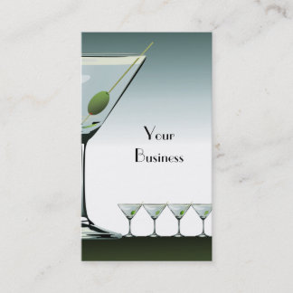 Tarjeta De Visita Martini Cocktail Business Card