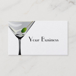 Tarjeta De Visita Martini Cocktail Business Card Platinum