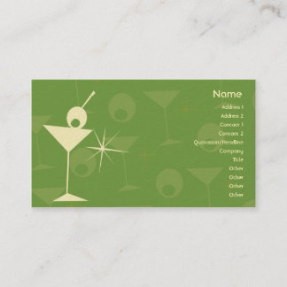 Tarjeta De Visita Martini deslumbra - negocio