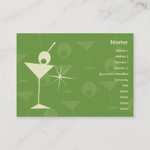 Tarjeta De Visita Martini deslumbra - rechoncho