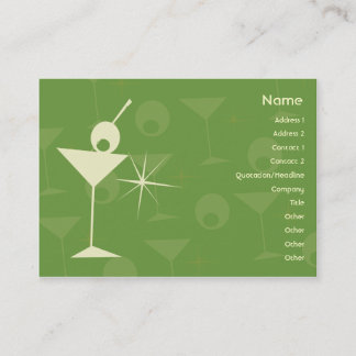 Tarjeta De Visita Martini deslumbra - rechoncho