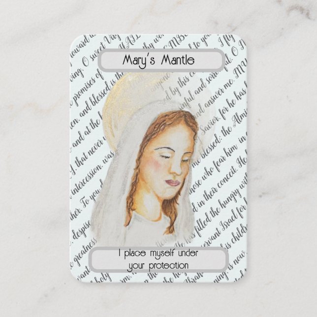 Tarjeta De Visita Mary’s Prayer Card (Anverso)