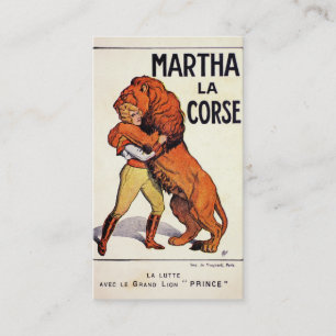 Tarjeta De Visita Más doméstico de león de Corse del La de Martha
