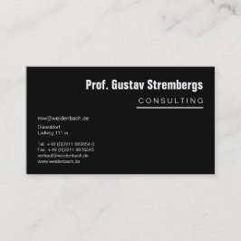 Tarjeta De Visita Más negro
