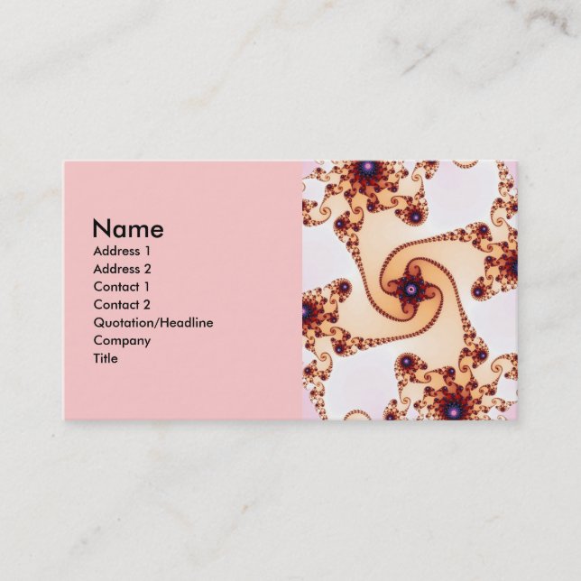 Tarjeta De Visita Más profundo (Anverso)