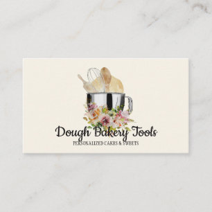 Tarjeta De Visita Masa para Pastelería Casera de Ivory Bakery