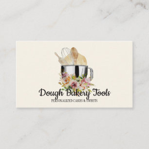Tarjeta De Visita Masa para Pastelería Casera de Panadería Ivory