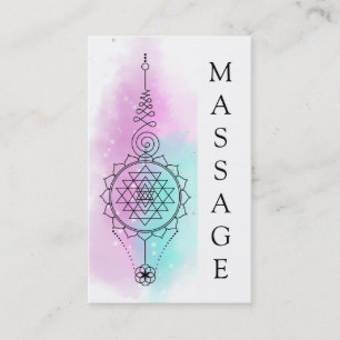 Tarjeta De Visita *~* Masaje de Geometría Sagrada de las Estrellas d