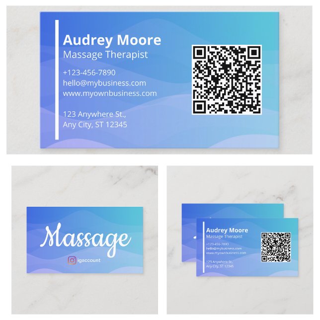 Tarjeta De Visita Masaje de reflexología quiropráctica profesional (Professional Chiropractic Reflexology Massage Business Card
)