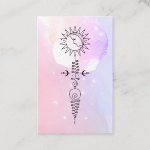 Tarjeta De Visita *~* Masaje de Reiki de Sun Moon Nirvana Yoga