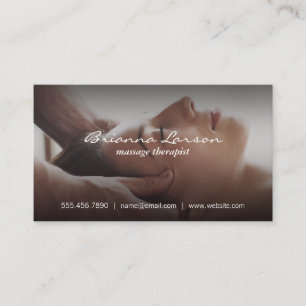 Tarjeta De Visita Masaje facial   Spa