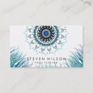 Tarjeta De Visita Masaje holístico de meditación de yoga Mandala Dam