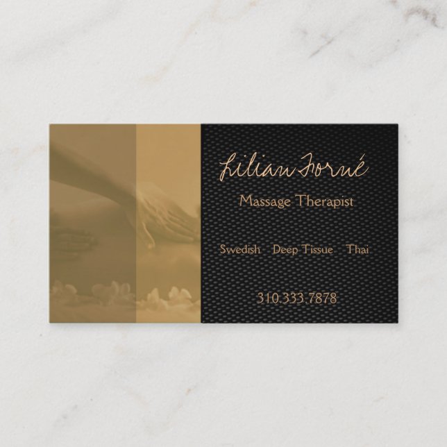 Tarjeta De Visita Masaje II (Anverso)